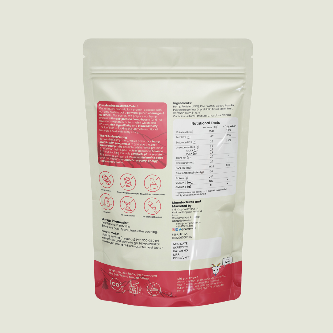 Balanced Plant Protein (Blend of Hemp & Pea) Trial Pack