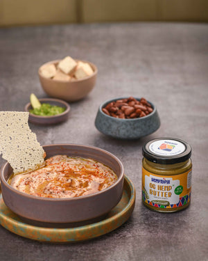 Healthy Hemp Hummus with Hemptyful Unsweetened Spread