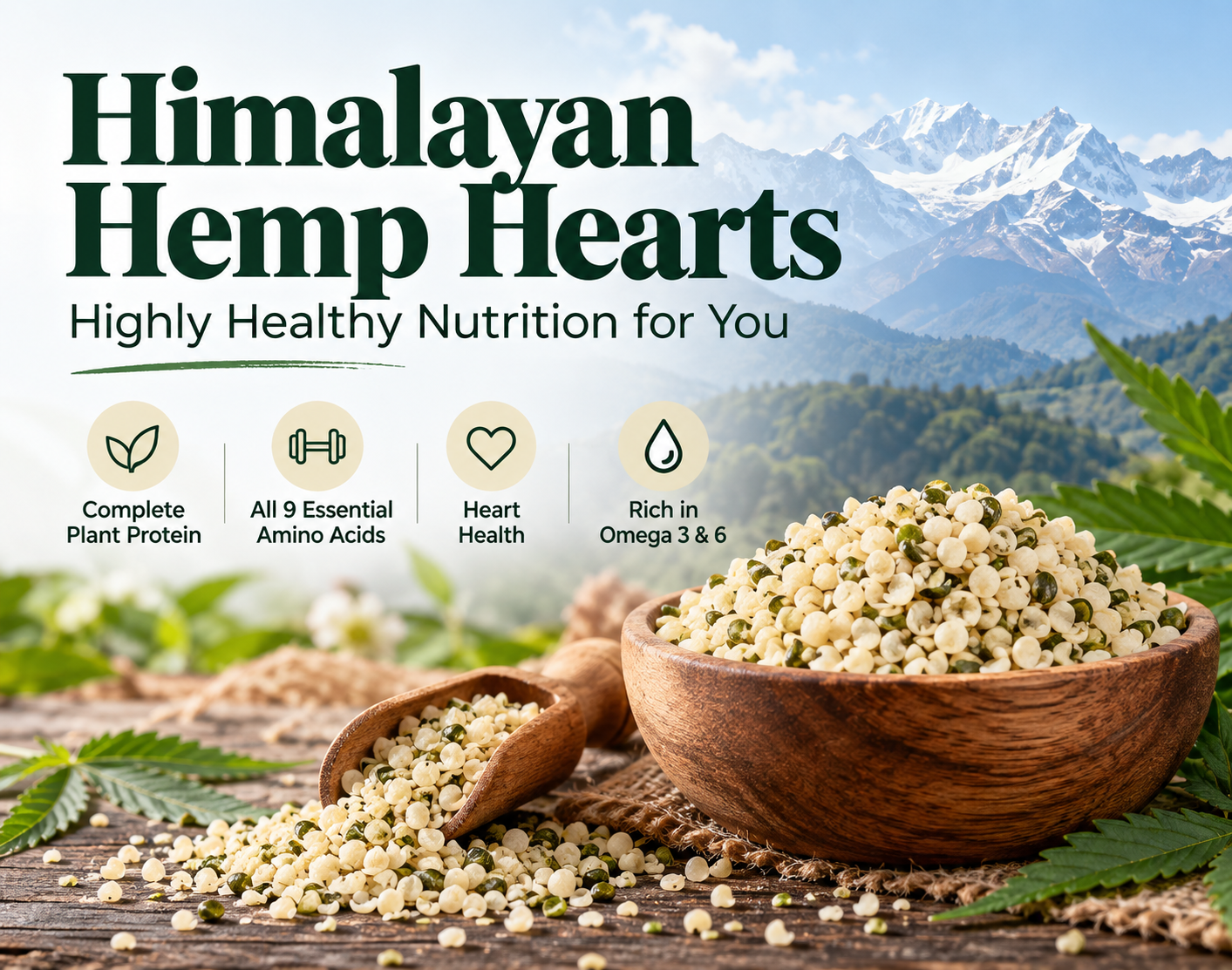 Himalayan Hemp Hearts | Highly Healthy Nutrition for You