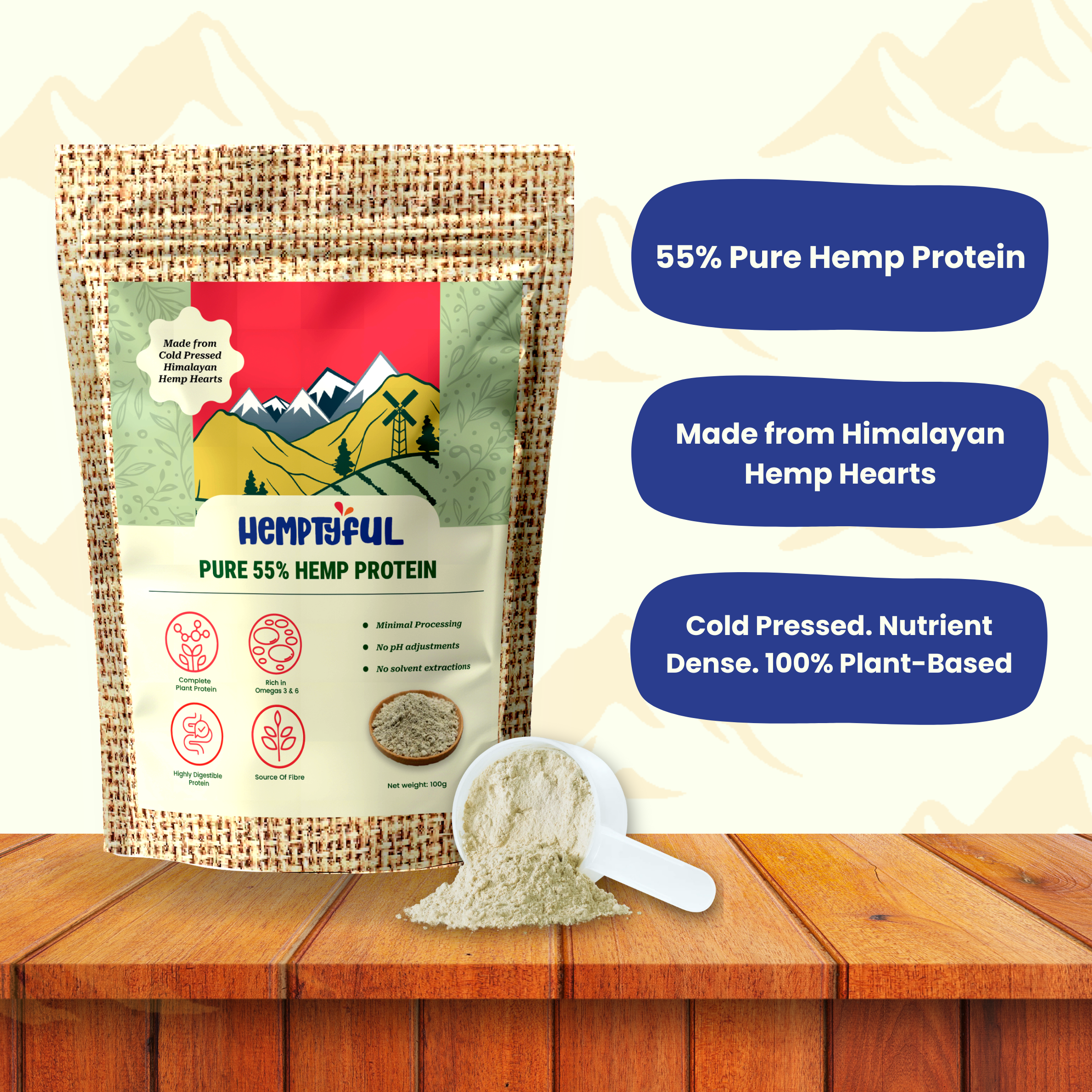 Pure 55% Hemp Protein
