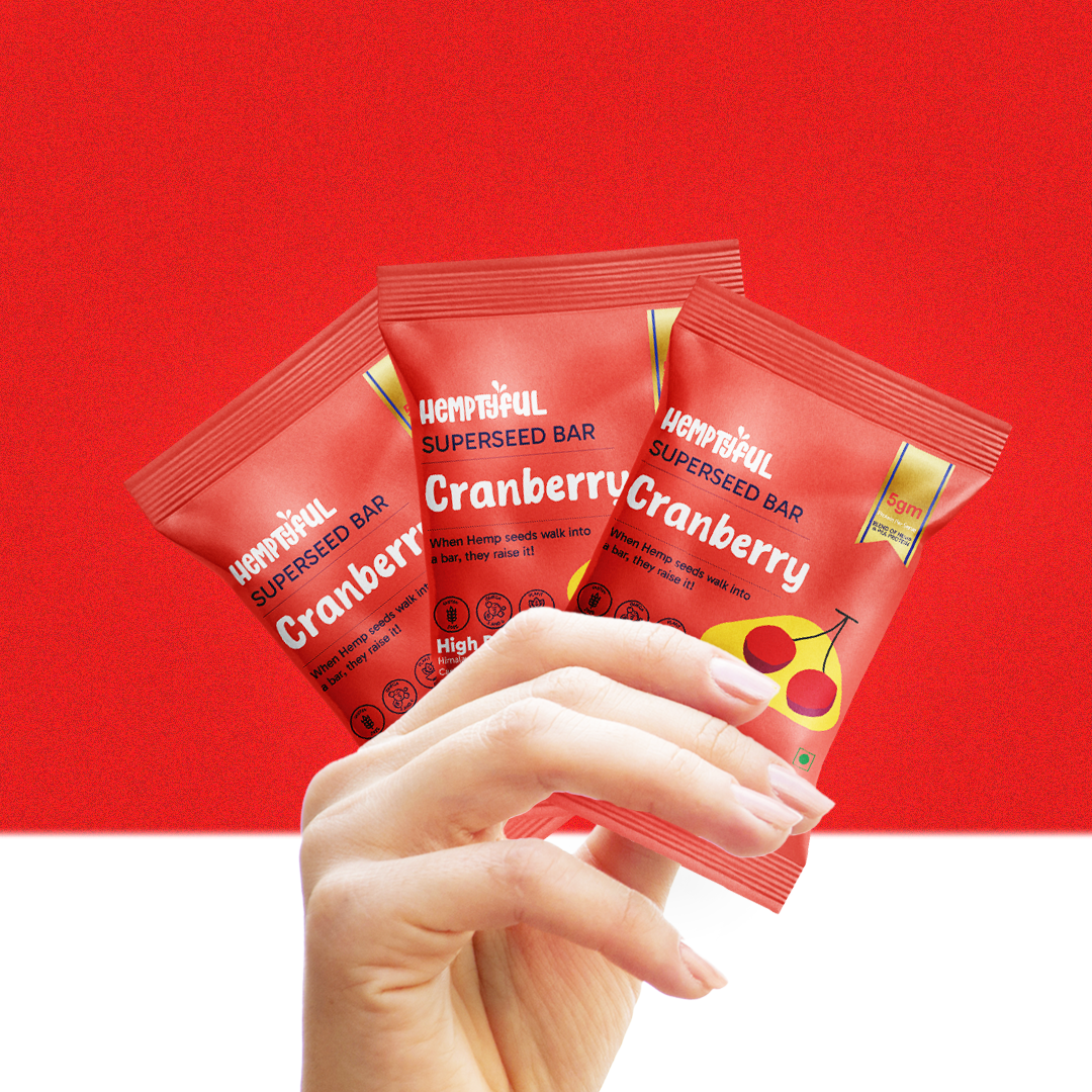 Superseed Bars - Cranberry (Pack of 1) - Hemptyful