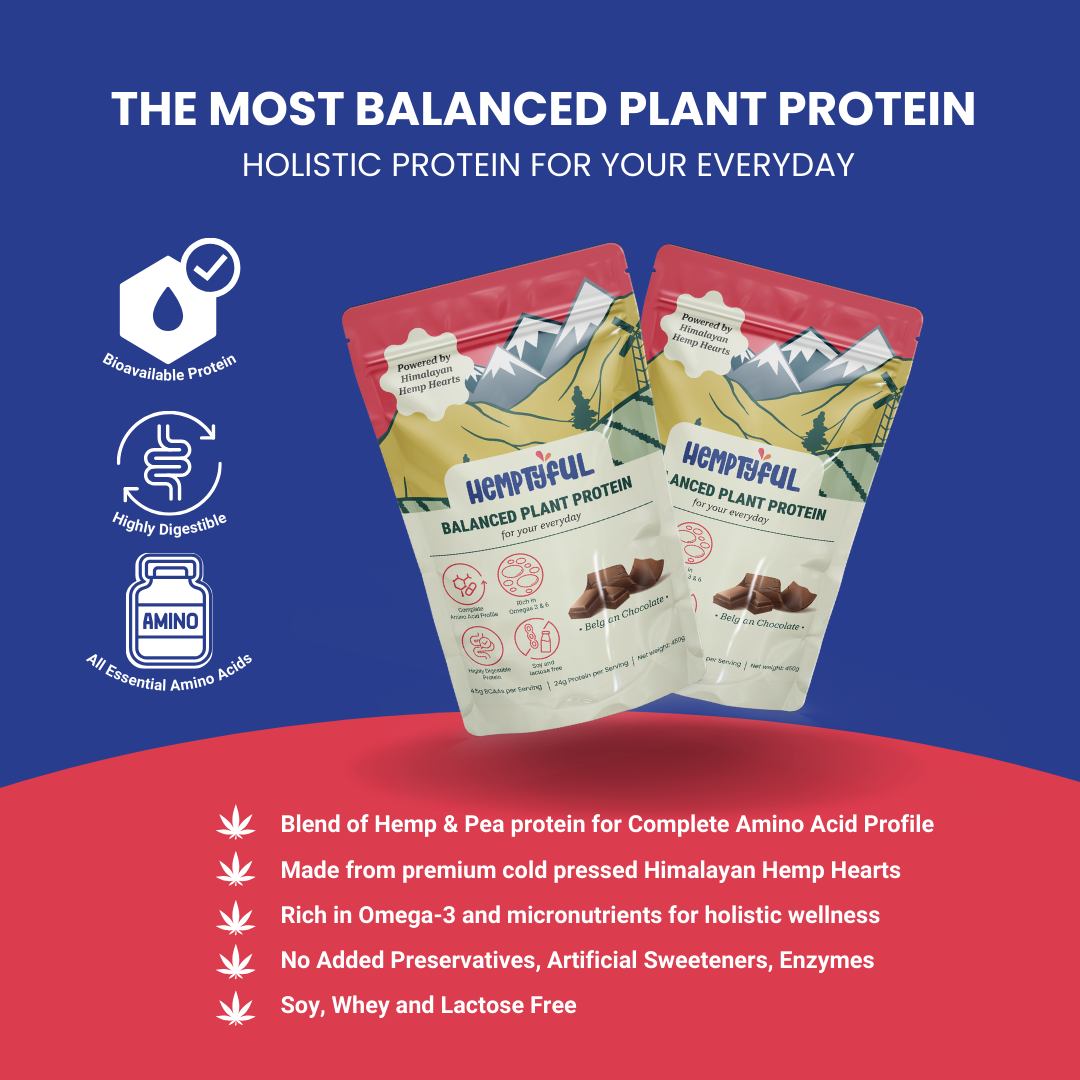 Balanced Plant Protein (Blend of Hemp & Pea) Trial Pack - Hemptyful